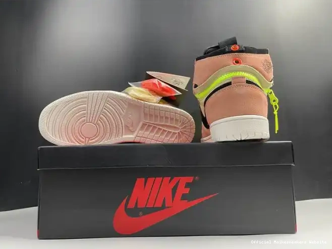 Official Maikesneakers High Air Peach Jordan 1 Switch CW6576-800 0524